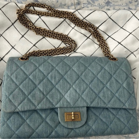 CHANEL Handbags - Denim reissue 2.55 size medium 226